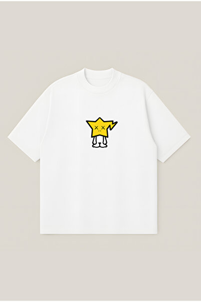 Moon Dancer Tricou unisex KAWS Milo cu croială supradimensionată și boxy, 100...