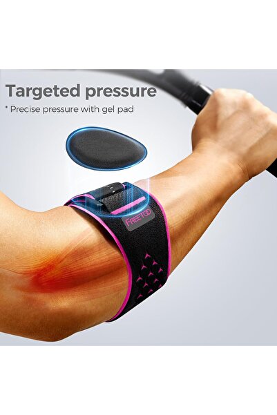 freetoo Gel Elbow Brace – For Tendonitis, Tennis Elbow and Golfer’s Elbow
