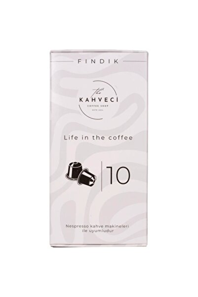 The Kahveci Nespresso Uyumlu Fındık Aromalı Kapsül Kahve 10'lu