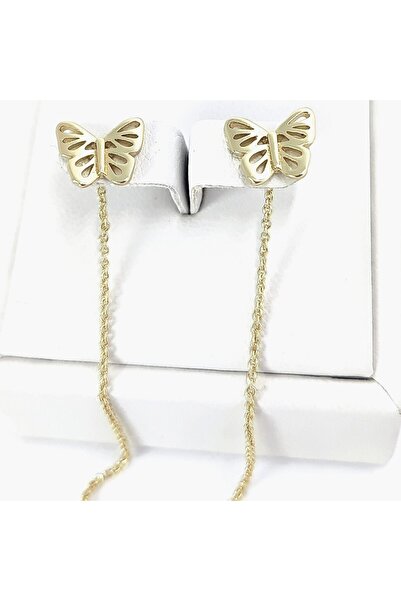 Milena Cercei Placati Cu Aur 14k in Doua Straturi , hipoalergenici, - Lungime...