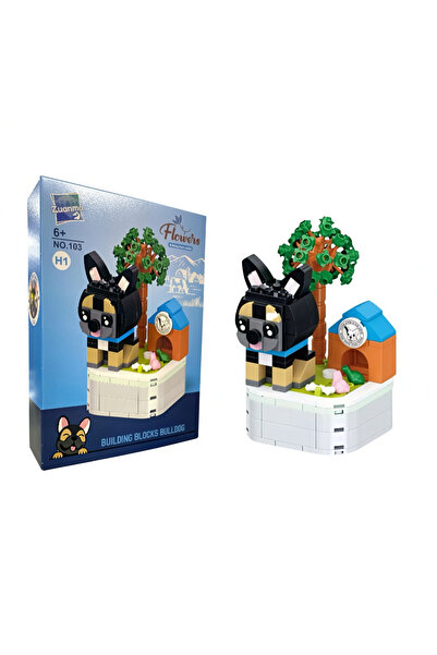 Universul Jucăriilor Set Construcție Cățel Bulldog, 217 Piese, Model Decorati...