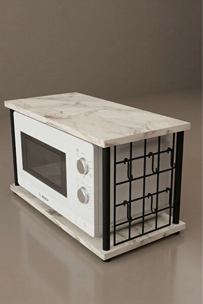 MOONCAPELLA Mikrodalga dolabı Askılı Kahve Makinesi Rafı Tezgah Üstü Kahve Kö...