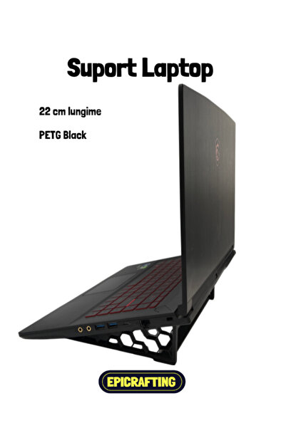 Epic Crafting Suport Laptop PETG Black 22cm