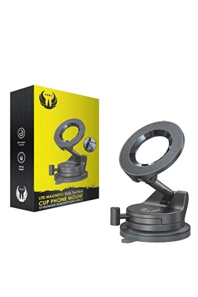 Youfo Magnetic phone holder with a powerful suction cup – 360° rotation