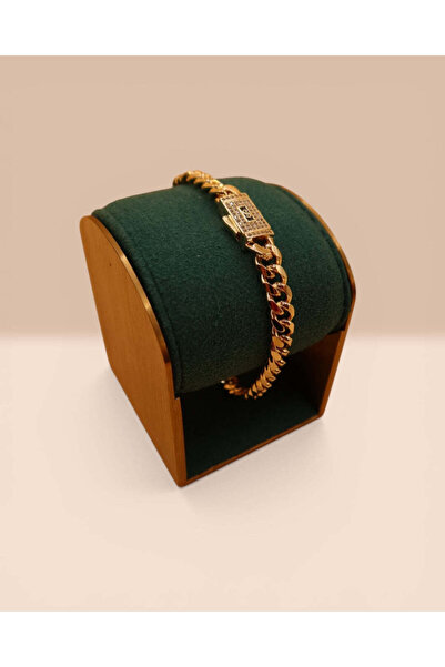 LYNORO Brățară Cuban Havana Damă/Bărbați Placată cu Aur 18k 6mm