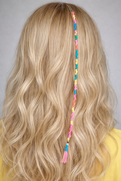 BNG AKSESUAR Hair Rasta Women's Colored Hair Rope