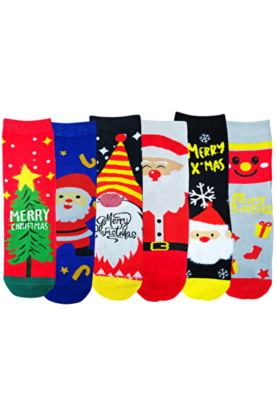 Ropet Set 20 perechi Sosete de Craciun dama, Bumbac, moi si fine, Multicolor,...