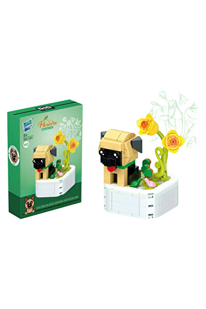 Universul Jucăriilor Set Construcție Cățel Ciobănesc German din Piese Tip Leg...