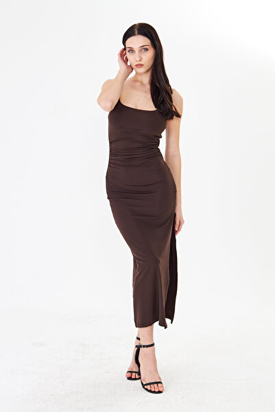 Rora Women's Black Maxi Dress Adjustable Strap Pack Slim Fit Stylish Casual D...