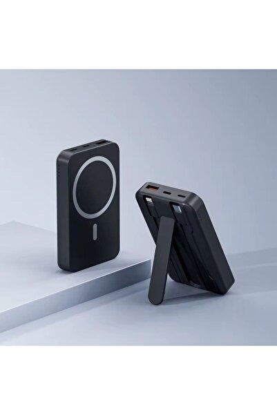 MeK Fine - Power Bank 20000mAh,Wireless,Cabluri Incorporate Type-C si Lightni...