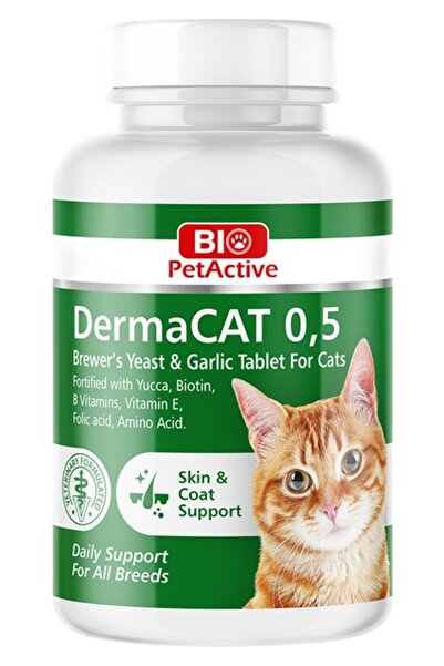 Bio PetActive Bio Pet Active Dermacat 0.5 Probiotik Bira Mayalı Sarımsaklı Ke...