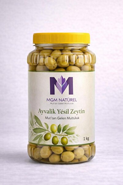 EL YAPIMI AYVALIK YEŞİL ZEYTİN PET 1 KG