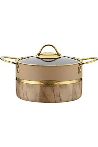 Brioni Selection 28 cm Granit Derin Tencere Krem