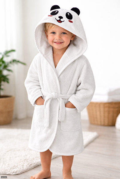 AlanTeks Cotton Pack Hooded Colorful Character Patterned Pocketed Soft-Textur...