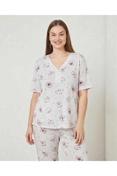 Hirazenmoda Plus Size Women's Pajama Set 2Xl-5Xl Relaxed Fit Soft Fabric Home...