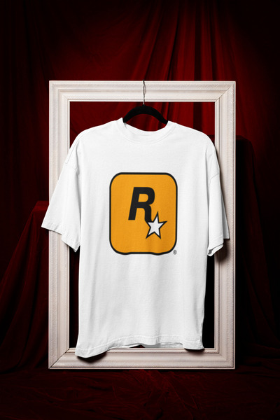 MG تي شيرت روكستار مطبوع برقبة دائرية PA قطن بأكمام قصيرة للجنسين