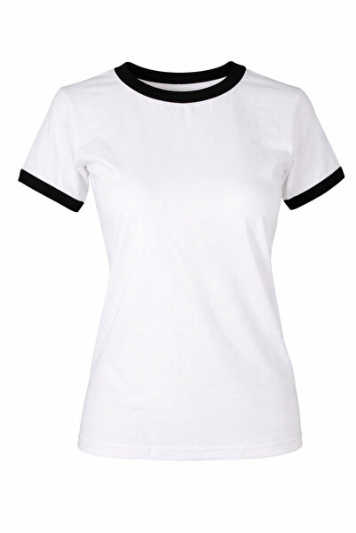 trender Basic Piped O Neck Women's T-Shirt 26Ydt1000001