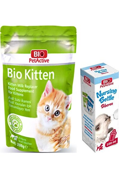 Bio PetActive Bio Pet Active Bio Kitten Yavru Kedi Süt Tozu 200GR + Biberon 1...