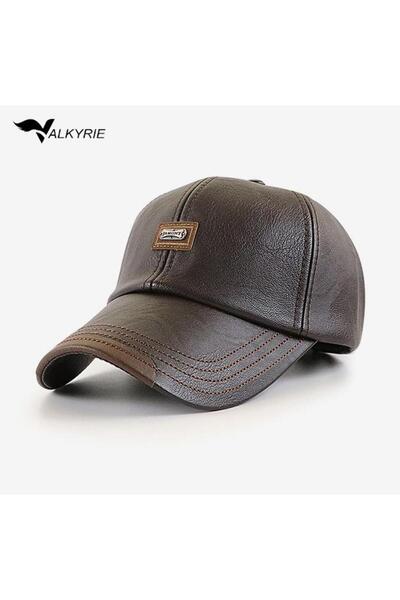 valkyrie Leather Hat Men's Adjustable Premium Quality Sports & Daily Use Base...