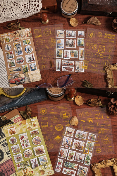 Kolbi Craft 4 أوراق من الملصقات الشفافة لدفتر الملاحظات والكمبيوتر المحمول وا...