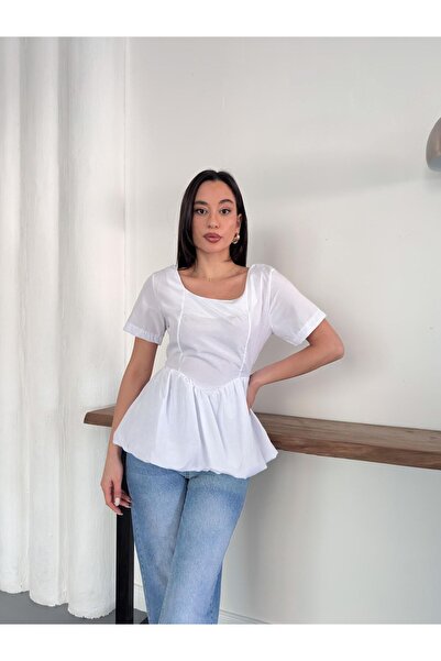 IŞILDA FASHION Skirt with Balloon Blouse