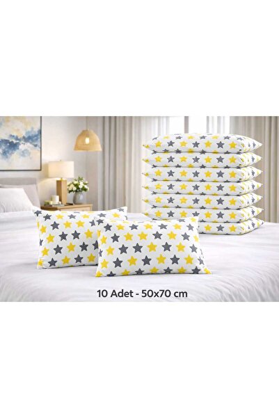 Altıntaş soft 10 Pieces Pillowcase Cotton Zippered 50*70 cm Patterned Soft Ti...