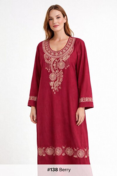 Kareem Miss Salma Women's jalabiya with distinctive oriental embroidery, soft...