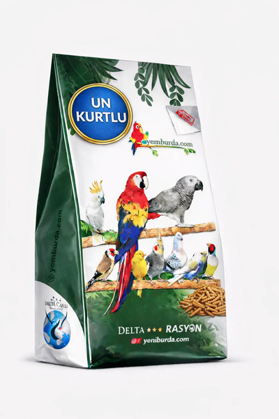 delta rasyon Un Kurtlu Yüksek Proteinli Kuş Üretim Yemi - 3 KG Toz Yem