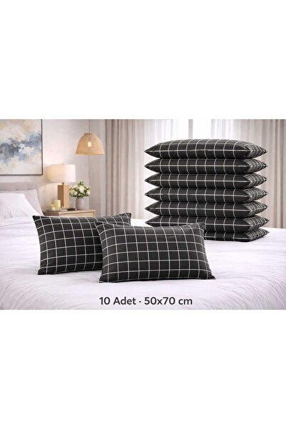 Altıntaş soft 10 Pieces Pillowcase Cotton Zippered 50*70 cm Patterned Soft Ti...