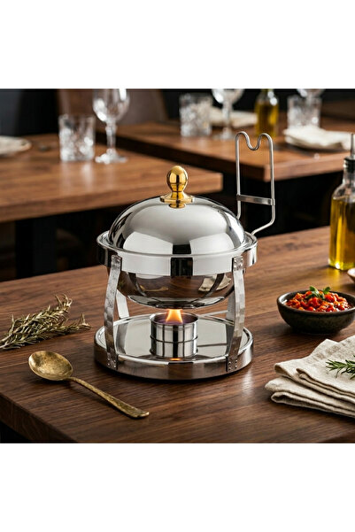 Maxima High-quality, rust-resistant, oval Indian-style steel buffet heater wi...