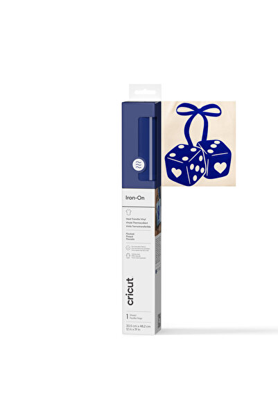 Cricut 2011791 كاديفي دي ذو ملمس بارز قماش قابل للكي 30.5 سم × 48.3 سم أزرق