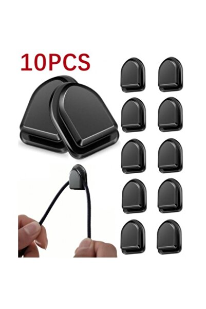 OEM Black Multi-Purpose Adhesive Hooks 10 Pcs (4457)