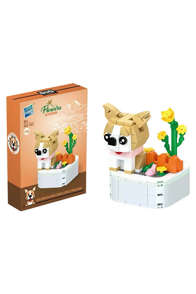 Universul Jucăriilor Set Construcție Cățel Corgi din Piese Tip Lego, 210 Pies...