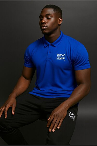 NOFLEN Polo Yaka Tokyo Printed Tracksuit Bottom Top Set