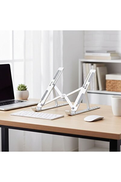 Go İthalat Plastic Folding Tablet Stand – Adjustable Angle, Portable Desktop ...