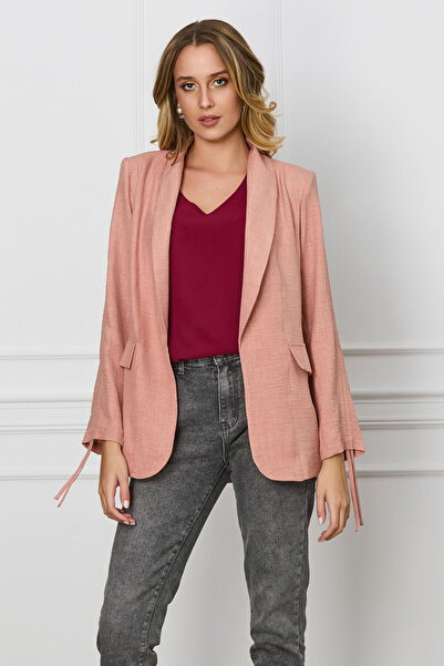 DyFashion Drapey powder pink LaDonna jacket