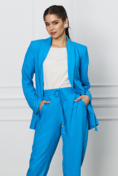 DyFashion LaDonna Drapey blue jacket
