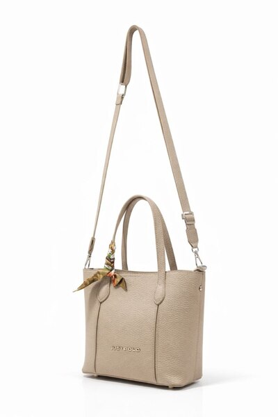 ÇANTAM GELSİN Just Polo Original Women's Soft Leather 3-Compartment Handbag a...