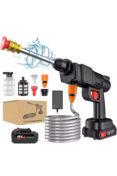 NO BRAND Aparat de spălat cu presiune portabil de 48V, pistol de spălare auto...