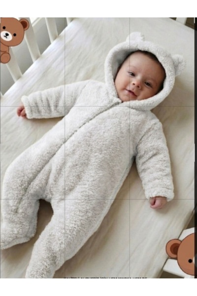 Feyza Welsoft Fleece Two-Piece Jumpsuit with Booties Plush