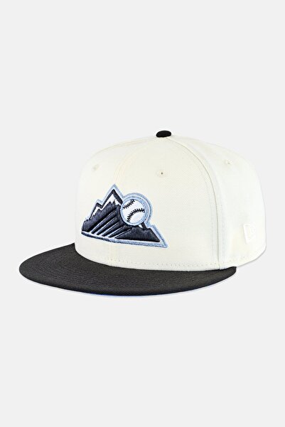 NEW ERA x MLB Men Colorado Rockies Fitted Cap, Ivory