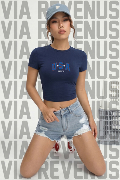 Vordevia Usa Est1776 Printed 100% Cotton Stretch Fabric Slim Fit Short Sleeve...