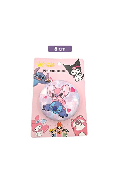 SQF Stitch-themed foldable makeup mirror