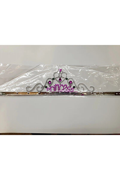 online kapsulavm avm alışveriş Silver Color Princess Written Party Crown 60 cm