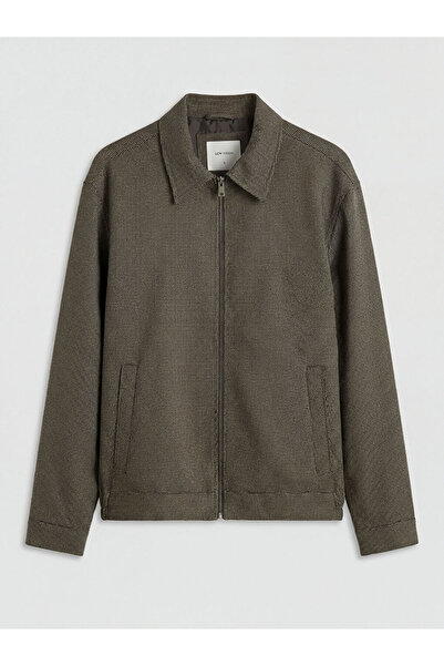 LC Waikiki Lcw Vision Brown Standard Fit Shirt Collar Men's Coat