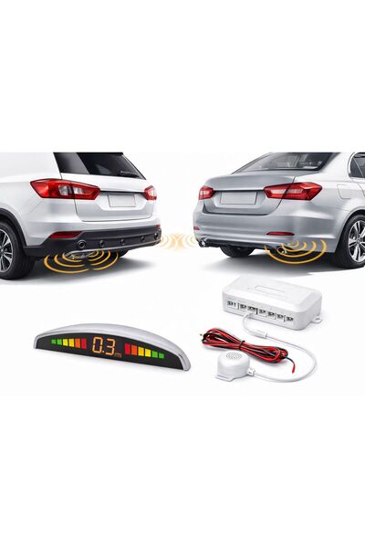 ROBUST Araç Park Sesli Uyarı ve Led Ekranlı Geri Vites Park Sensörü Tüm Araçl...