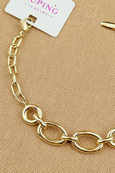 Keyifli Hayaller Xuping Bracelet - Vip Gold Oval Ring Chain Model Gold Xuping...
