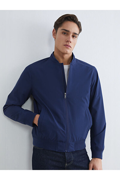 LC Waikiki Ανδρικό παλτό Navy Blue Standard Fit College Collar