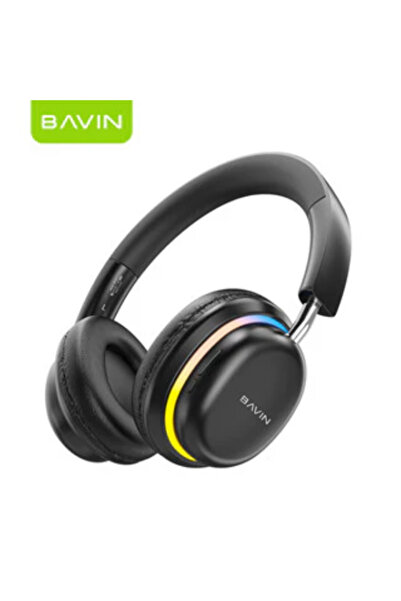 Bavin سماعات رأس لاسلكية مريحة BH53 مع صوت عالي الدقة، بلوتوث، صوت جهير قوي، ...