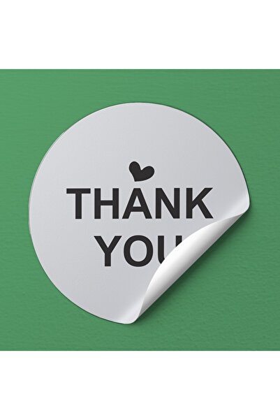 EcoNest Premium Series Thank You Stickers White Artistic Gift Label Packaging...